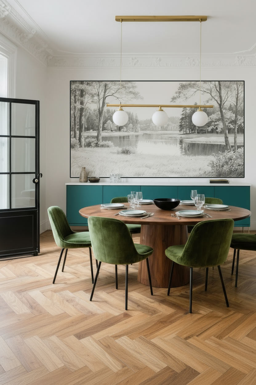 Esszimmer XXL Wandbild Landschaft