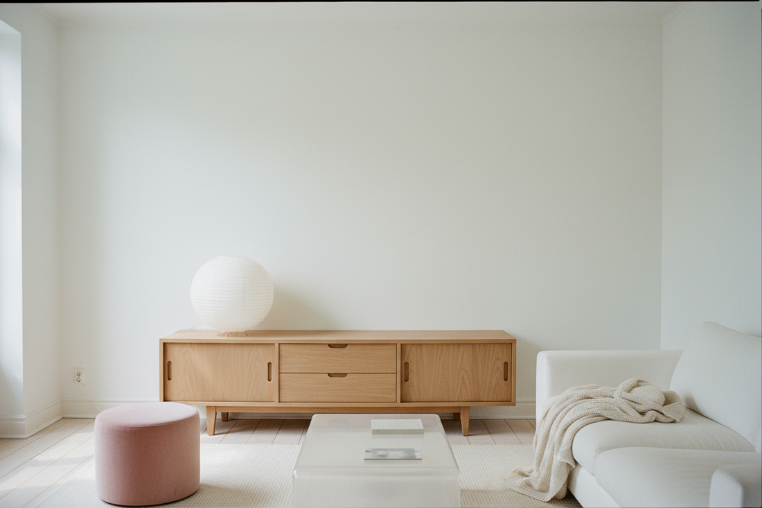 Wohnzimmer leer ohne Wandbild