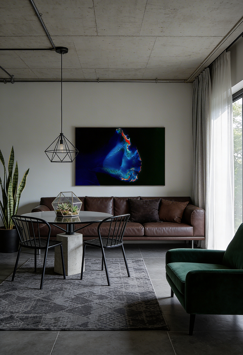 Art from Space - Berry Islands – Satellitenbild Wandbild