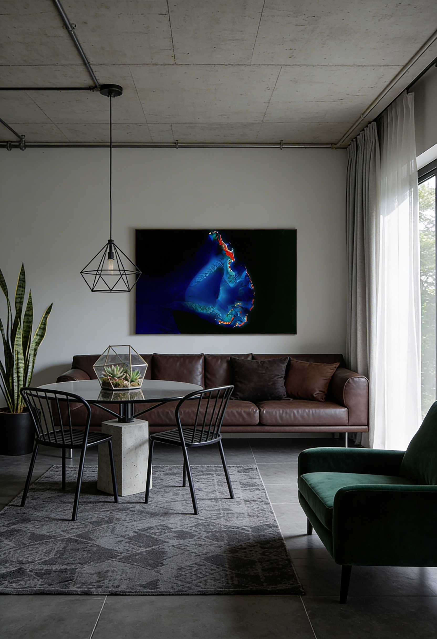 Art from Space - Berry Islands – Satellitenbild Wandbild