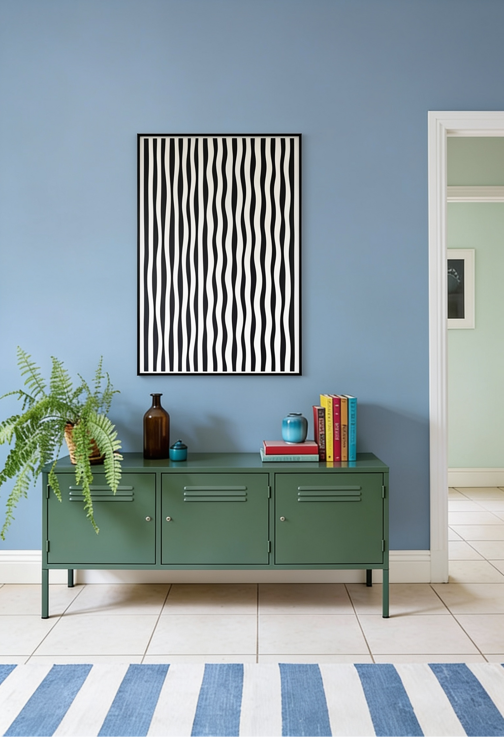 Enough Color – Abstraktes Schwarz-Weiß Wandbild