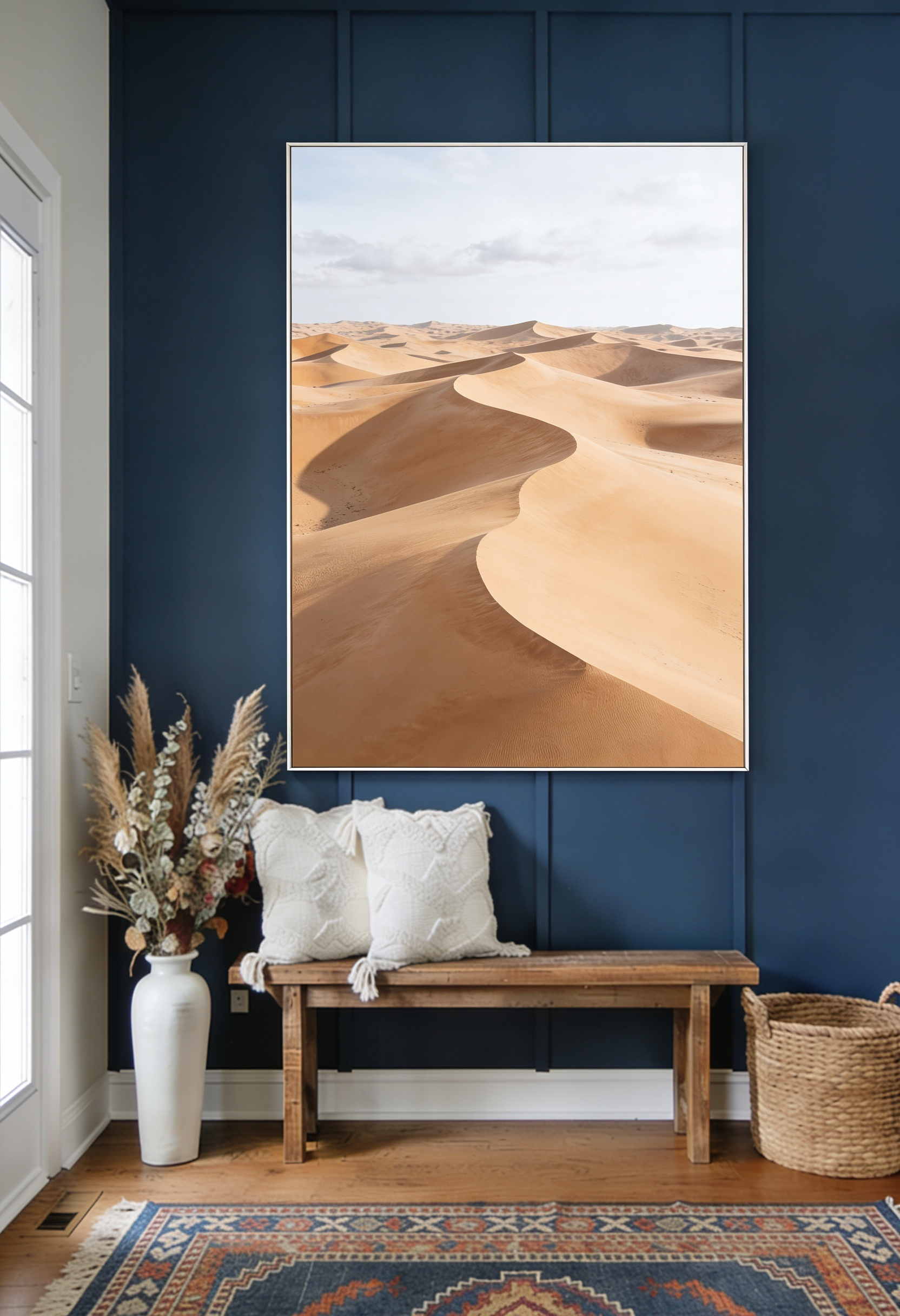 Dünenlandschaft – Wüste Wandbild mit sanften Sanddünen