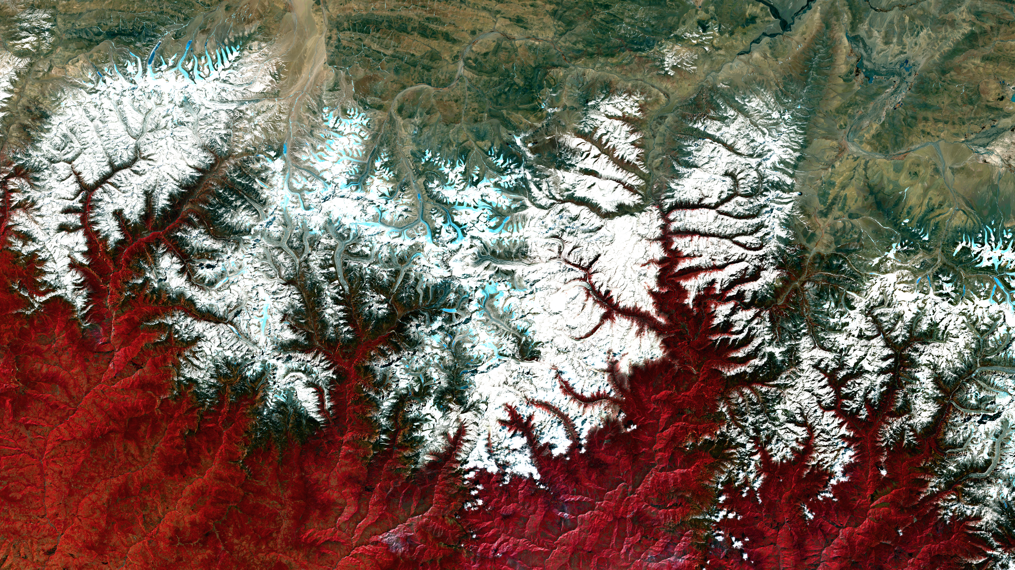 Art from Space - Mount Everest – Satellitenbild als Wandbild