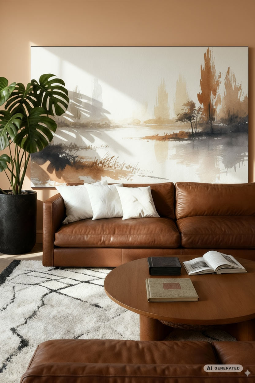 Brightful changes - Leinwandbild Landschaft – AI GENERATED / KI-GENERIERT