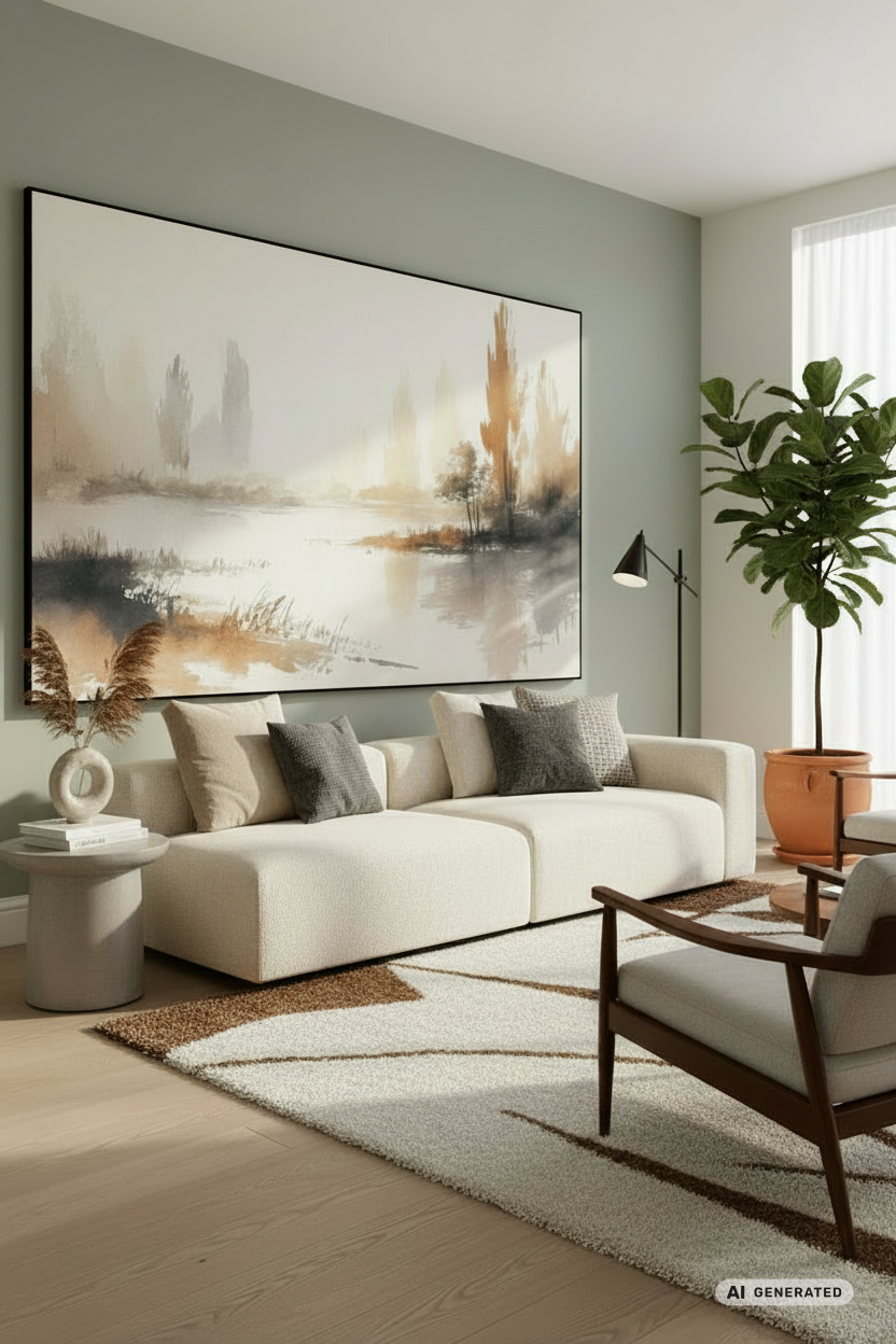 Brightful changes - Leinwandbild Landschaft – AI GENERATED / KI-GENERIERT