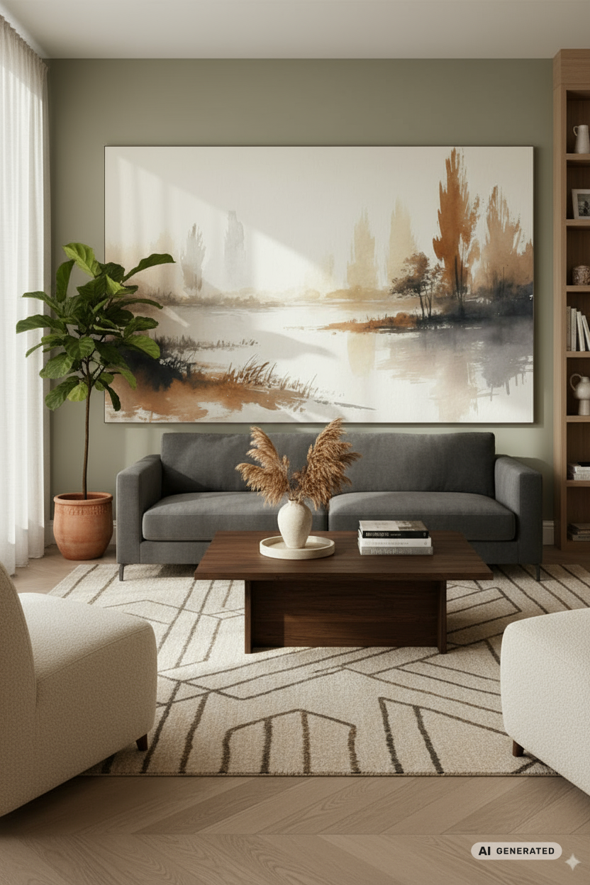 Brightful changes - Leinwandbild Landschaft – AI GENERATED / KI-GENERIERT