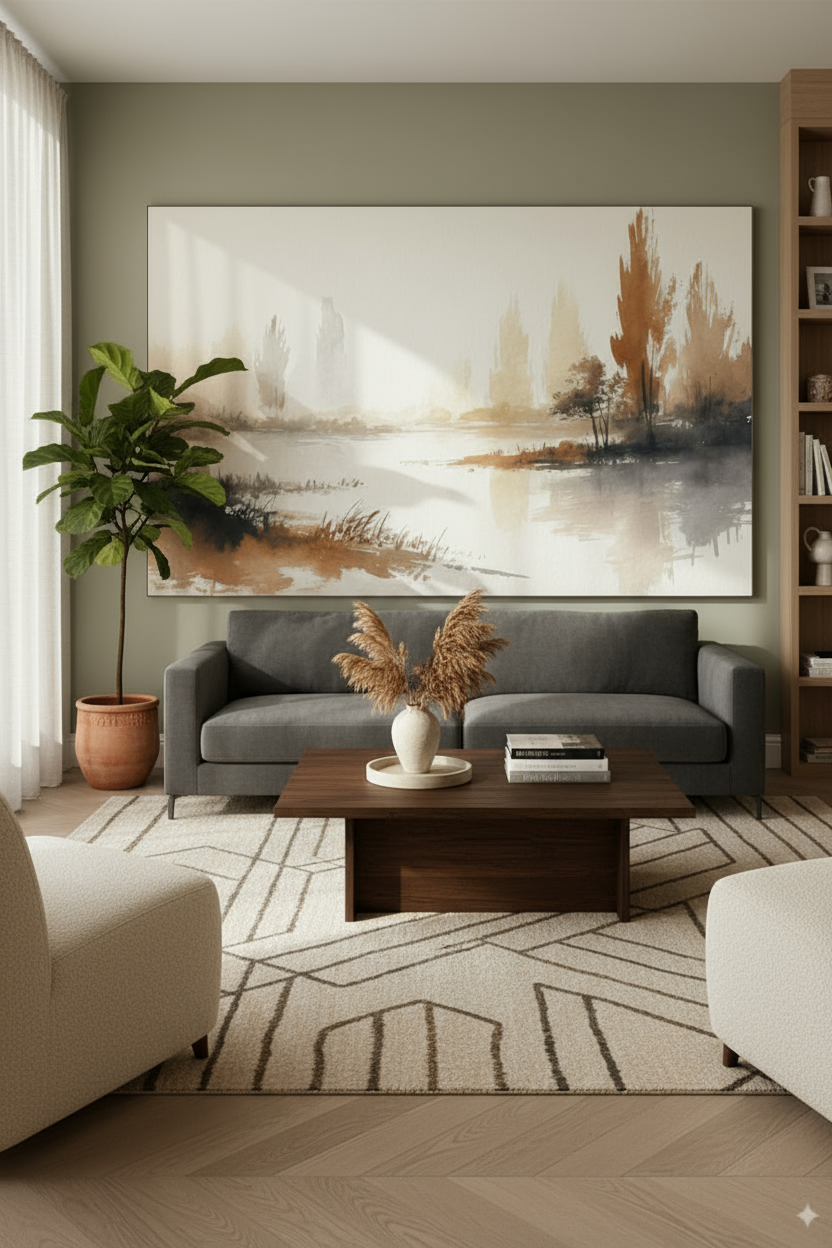 Brightful changes - Leinwandbild Landschaft