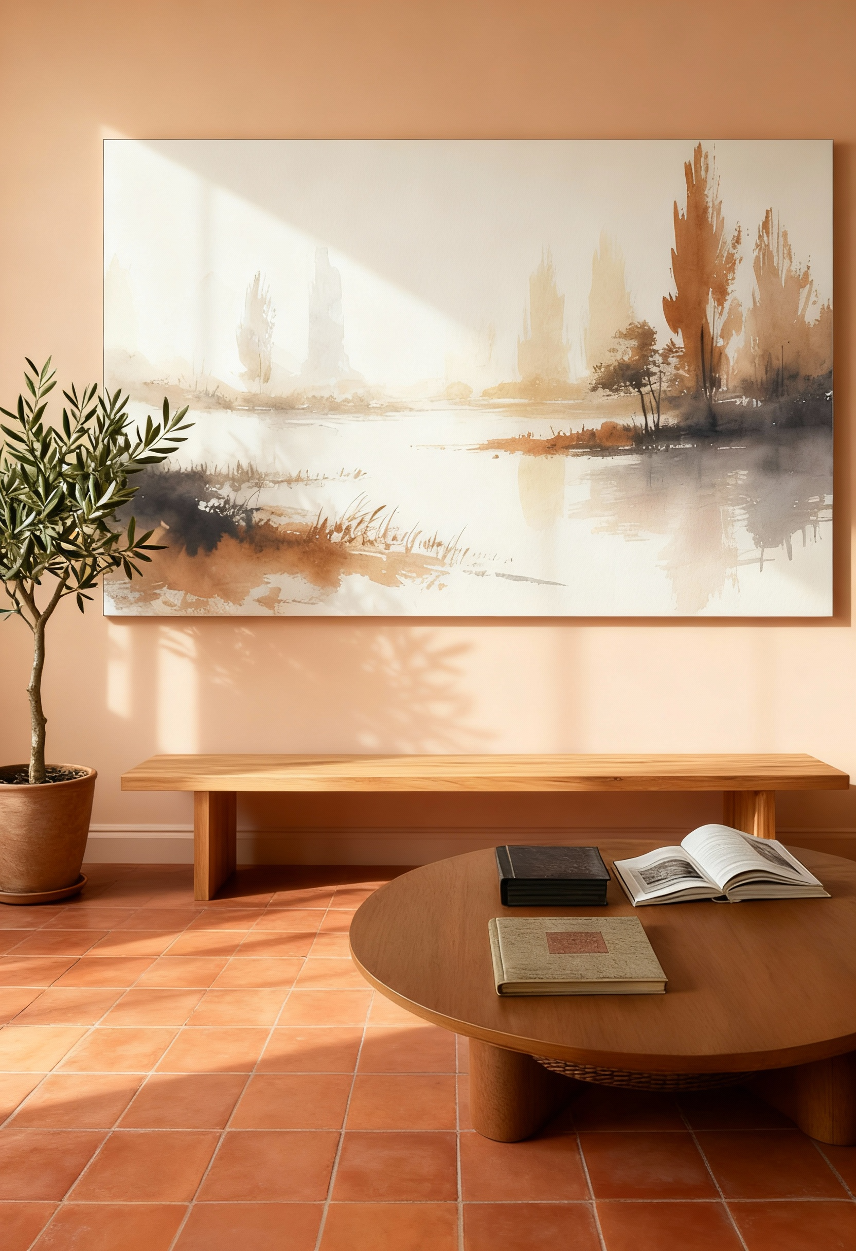 Brightful changes - Leinwandbild Landschaft