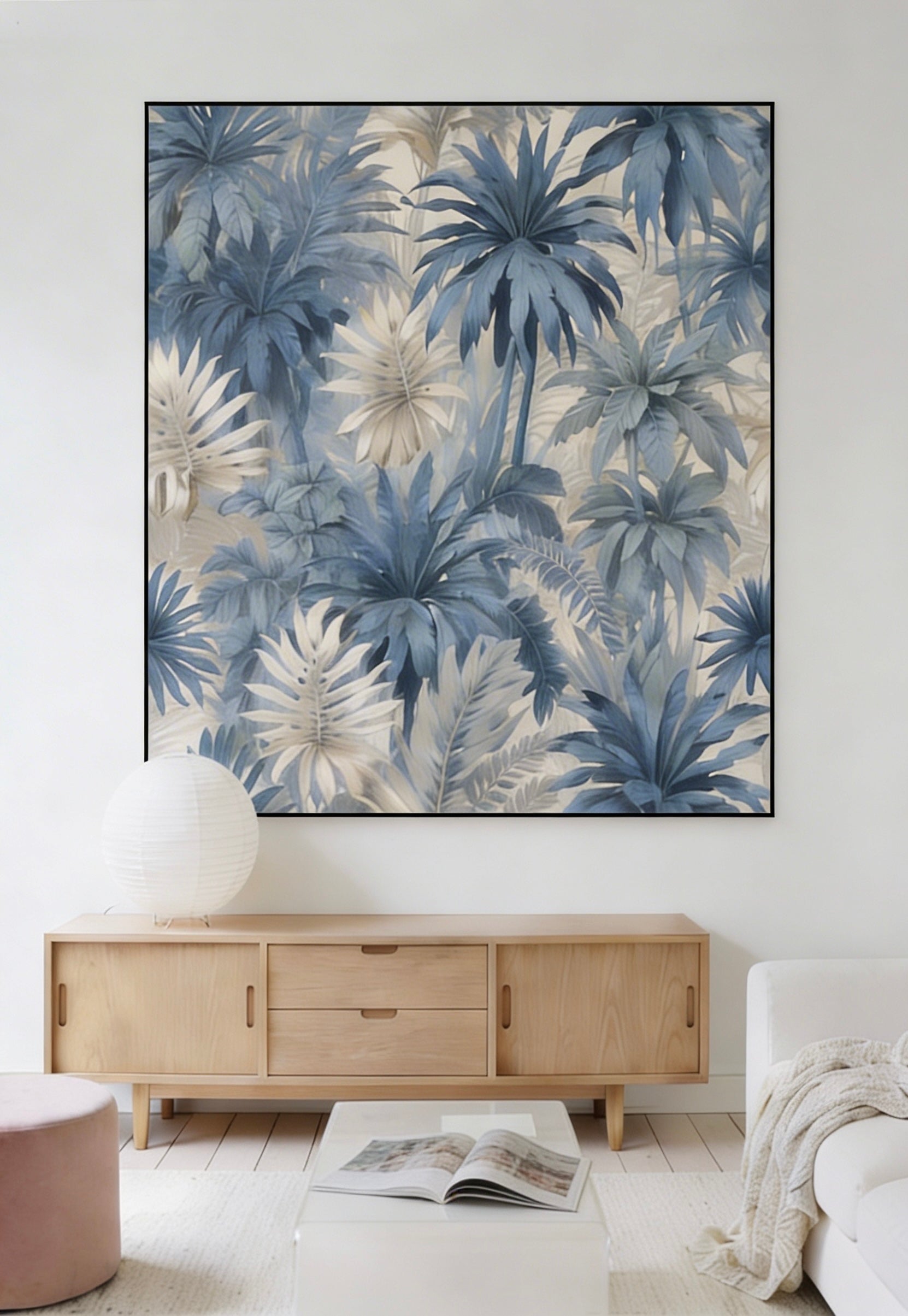 Hide & Seek – Wandbild Dschungel Blätter