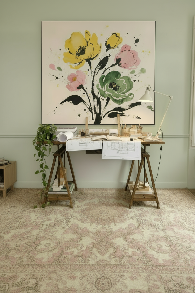 Poppy Seed Explosion - Wandbild Blume