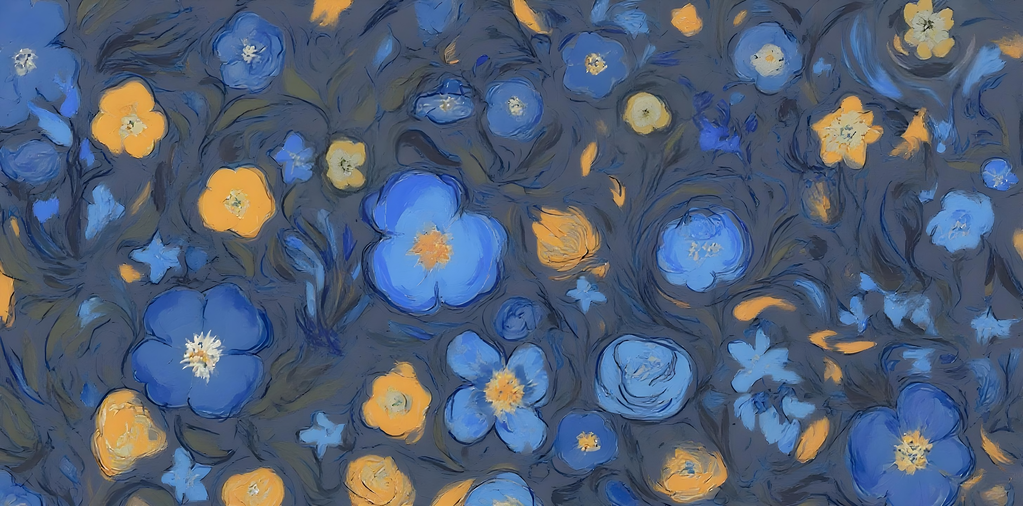 Tanzender Frühling - Leinwandbild Blumen