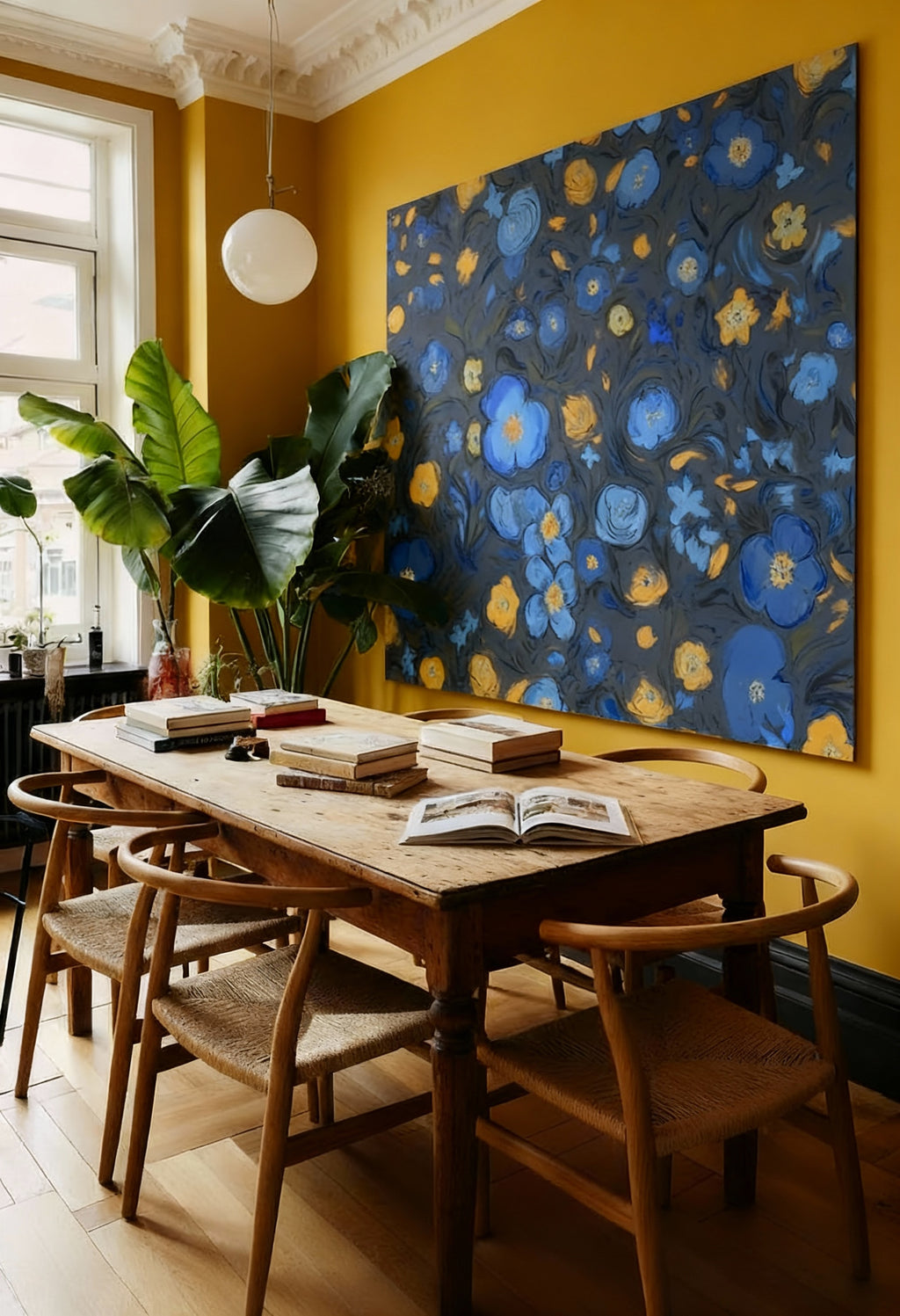 Tanzender Frühling - Leinwandbild Blumen