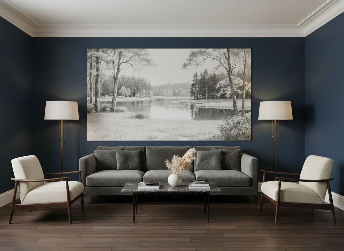 Unberührt - Wandbild Landschaft