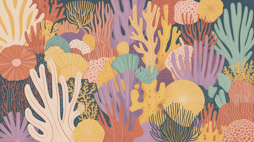 Vibrant Sea Crew - Wandbild Unterwasser