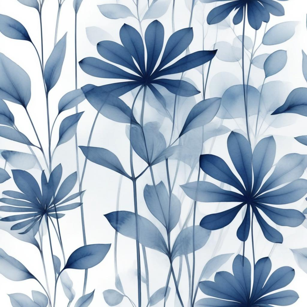 New Tomorrow – Wandbild Blumen Blau