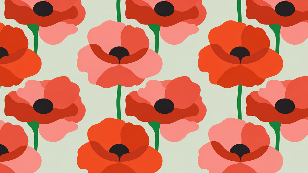 Same Same but Different – Wandbild Blumen Modern