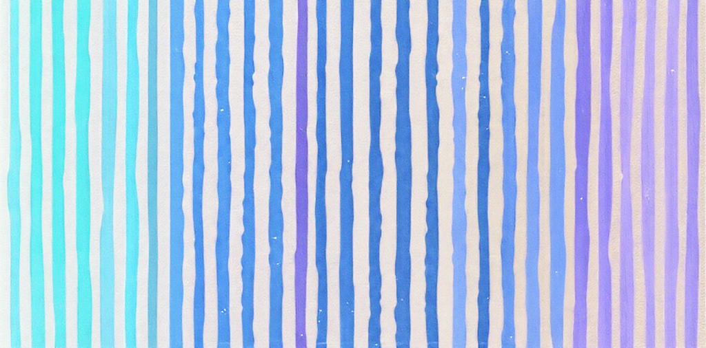 Verläufe des Lebens – Abstraktes Wandbild in Aquarell