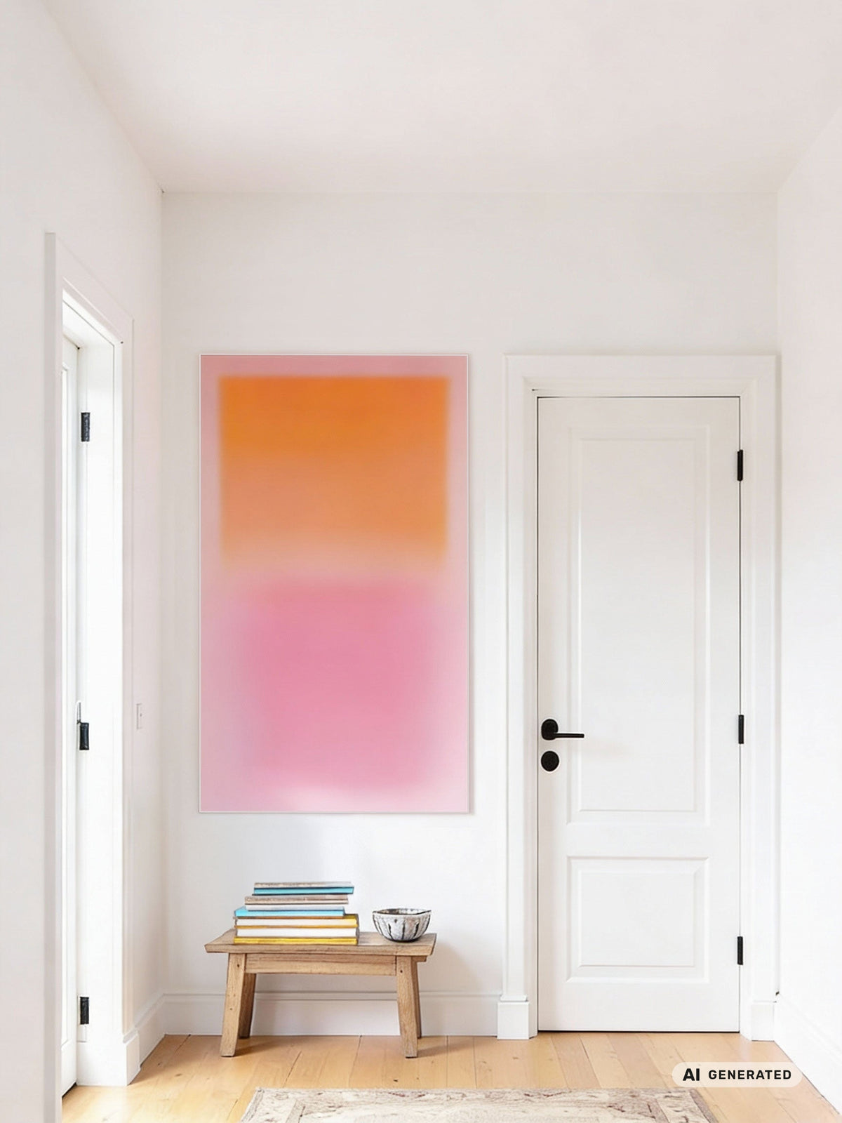 Soft Horizon – Aura Wandbild – AI GENERATED / KI-GENERIERT