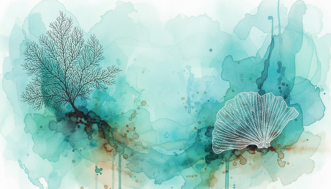 Rorschachtest – Abstraktes Wandbild Aquarell