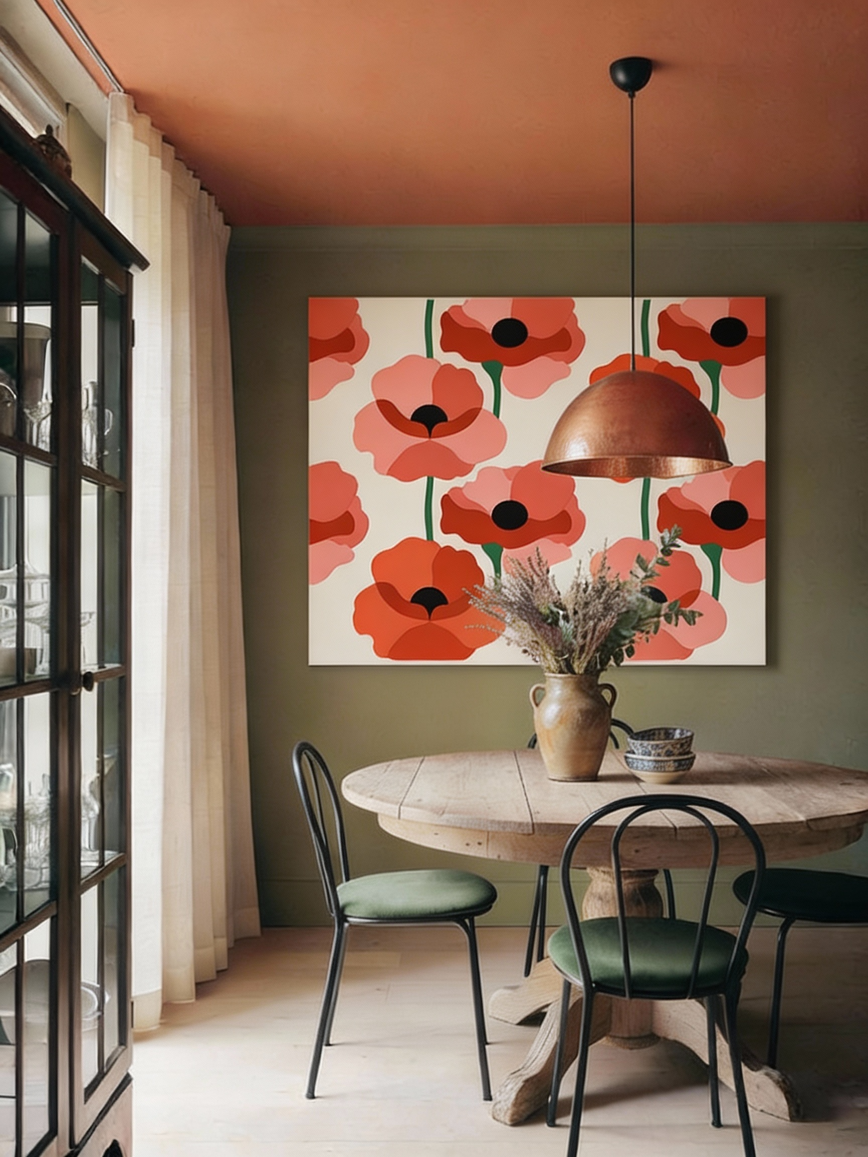 Same Same but Different – Wandbild Blumen Modern