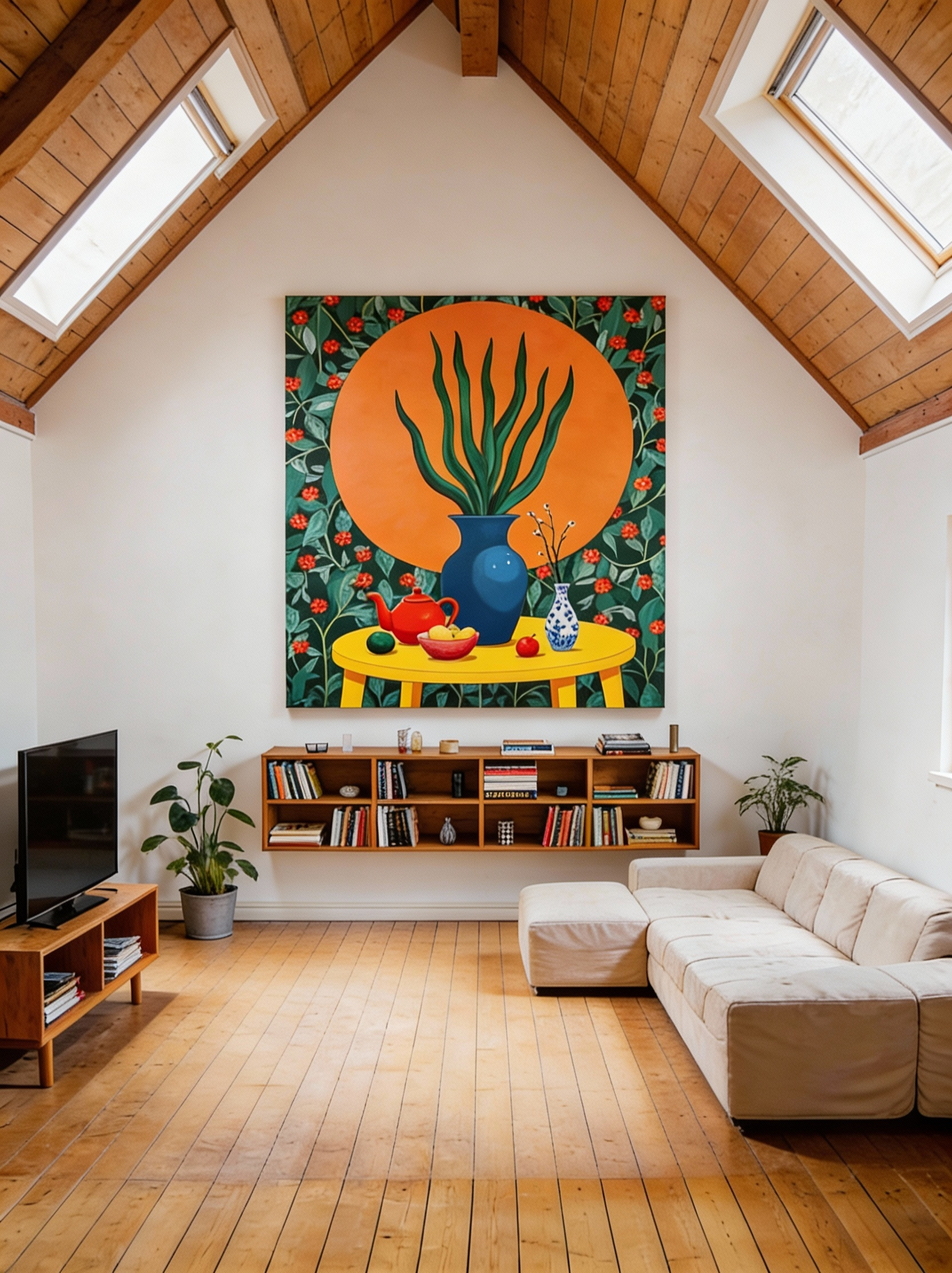 Tea with Kaloh – Stillleben Wandbild mit Vase & Teekanne