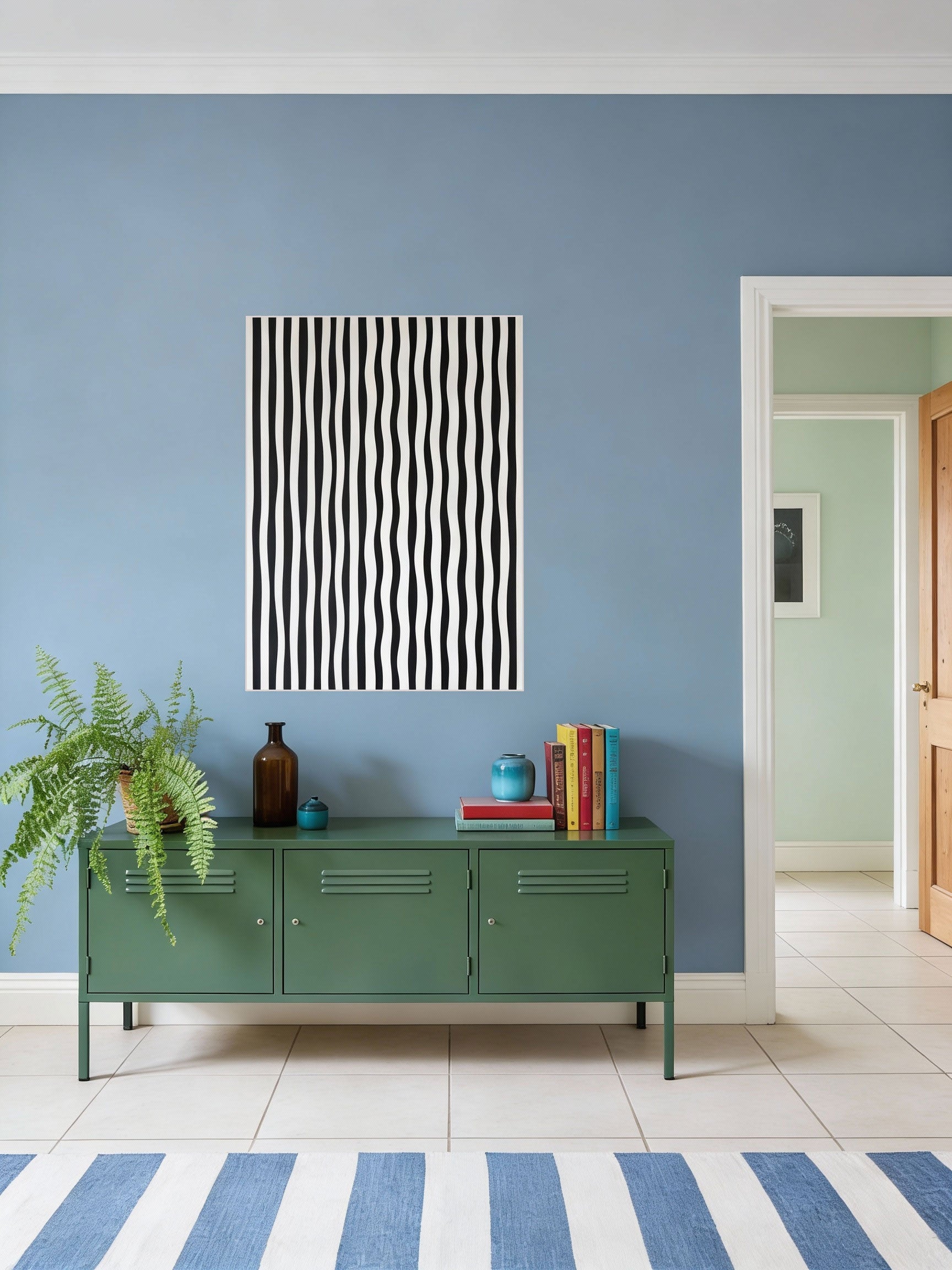 Enough Color – Abstraktes Schwarz-Weiß Wandbild