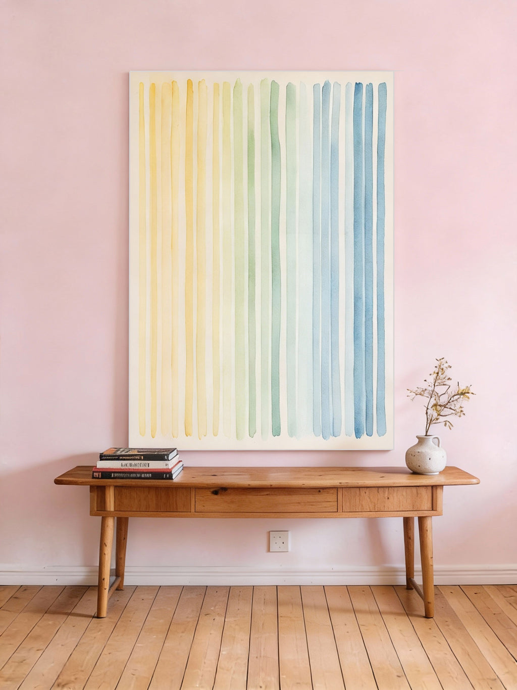 Yes, No, Maybe – Abstract Watercolor Gradient Wall Art