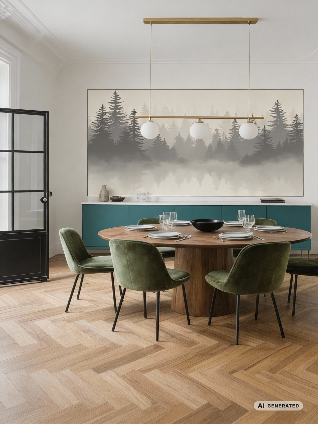 Wonderful thoughts - Wandbild Landschaft – AI GENERATED / KI-GENERIERT