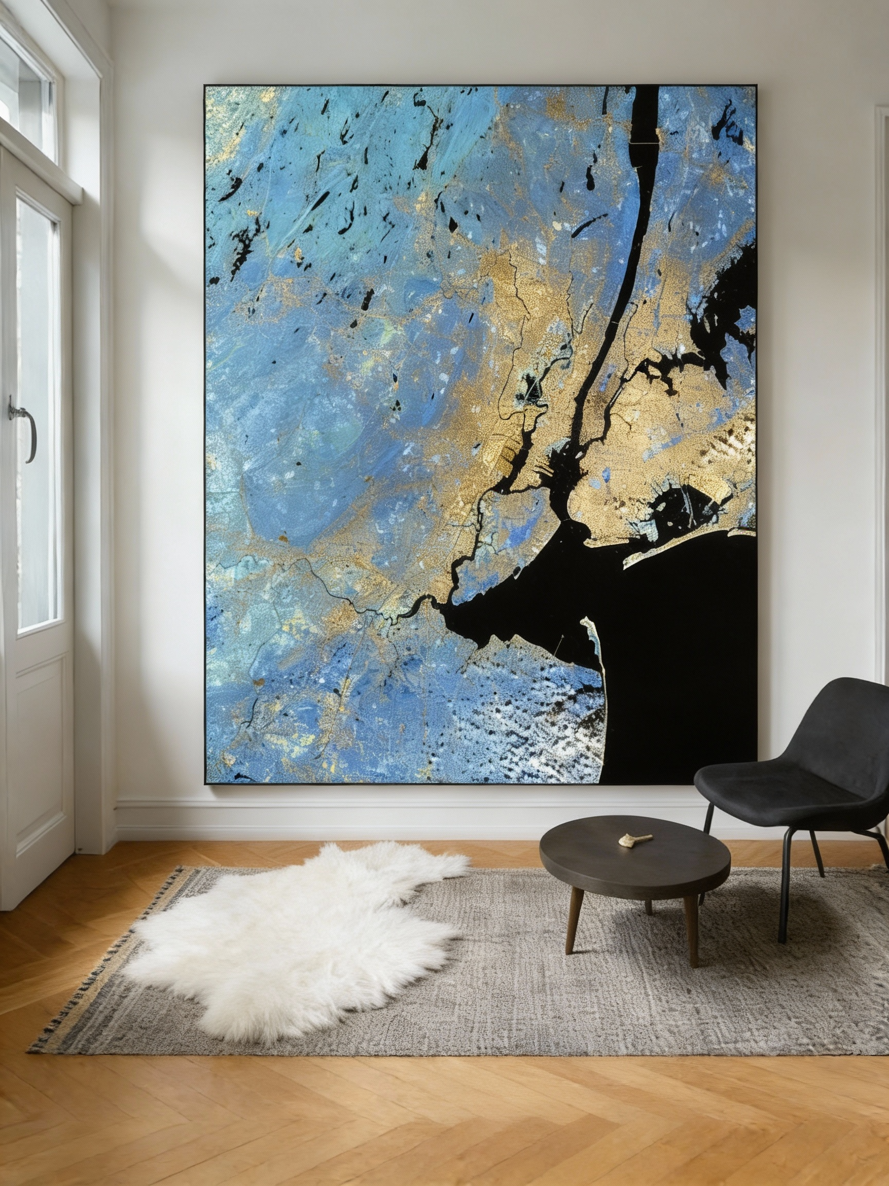 Art from Space - New York von oben – Satellitenbild Wandbild