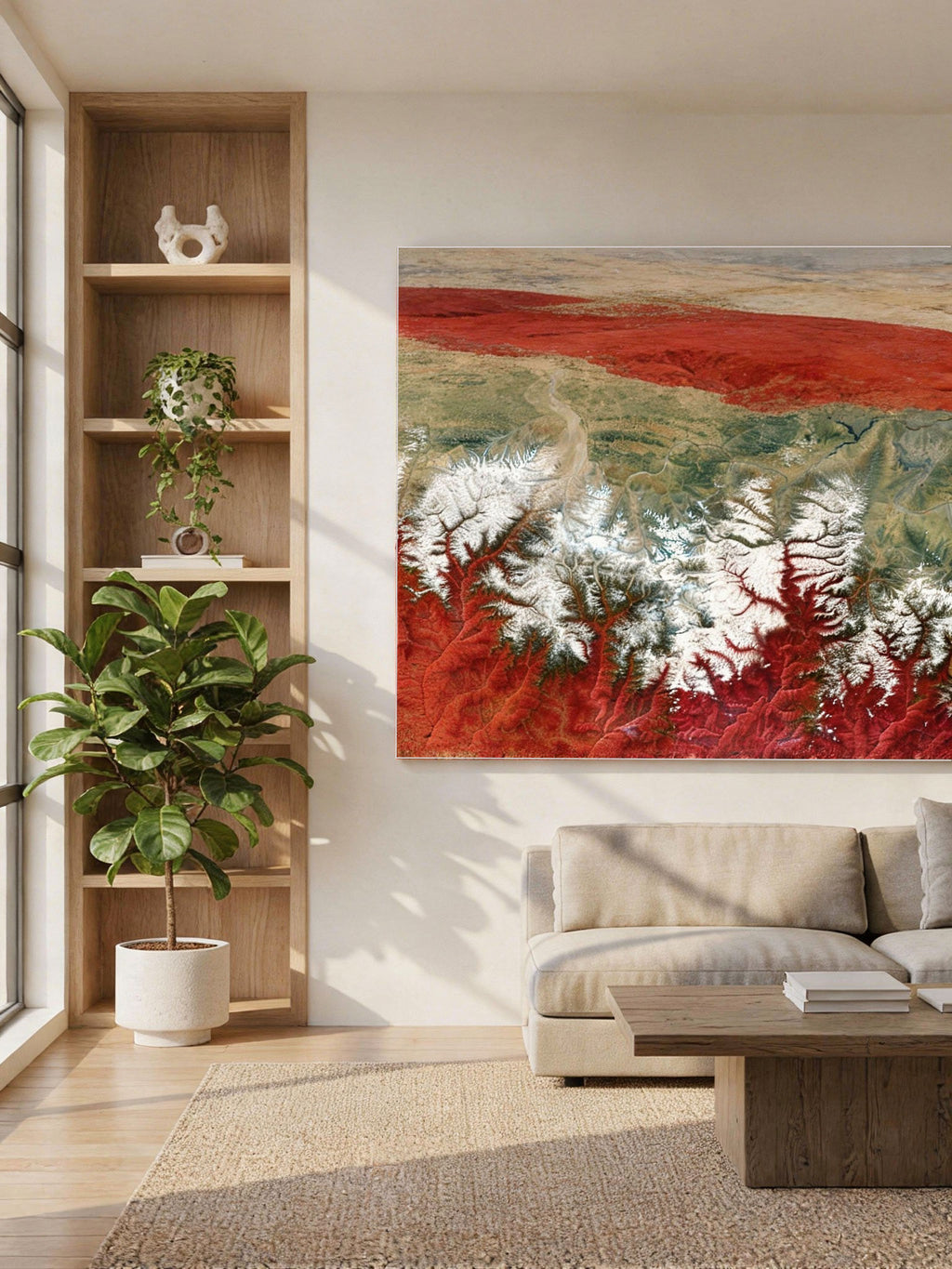 Art from Space - Mount Everest – Satellitenbild als Wandbild