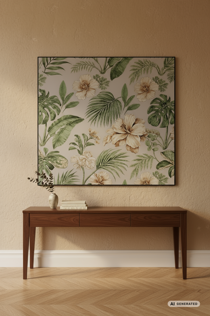 Botanical Beauty - Wandbild Blumen – AI GENERATED / KI-GENERIERT