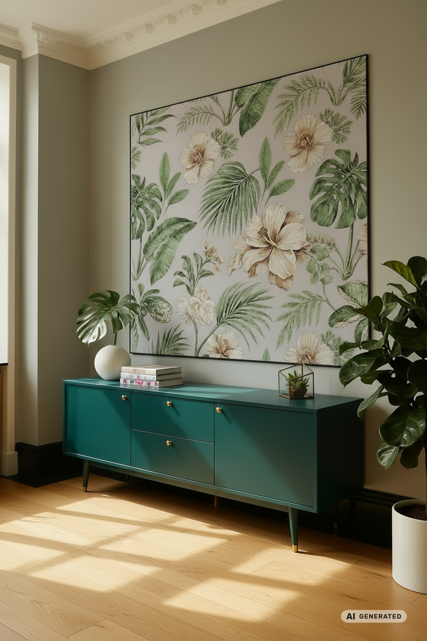 Botanical Beauty - Wandbild Blumen – AI GENERATED / KI-GENERIERT