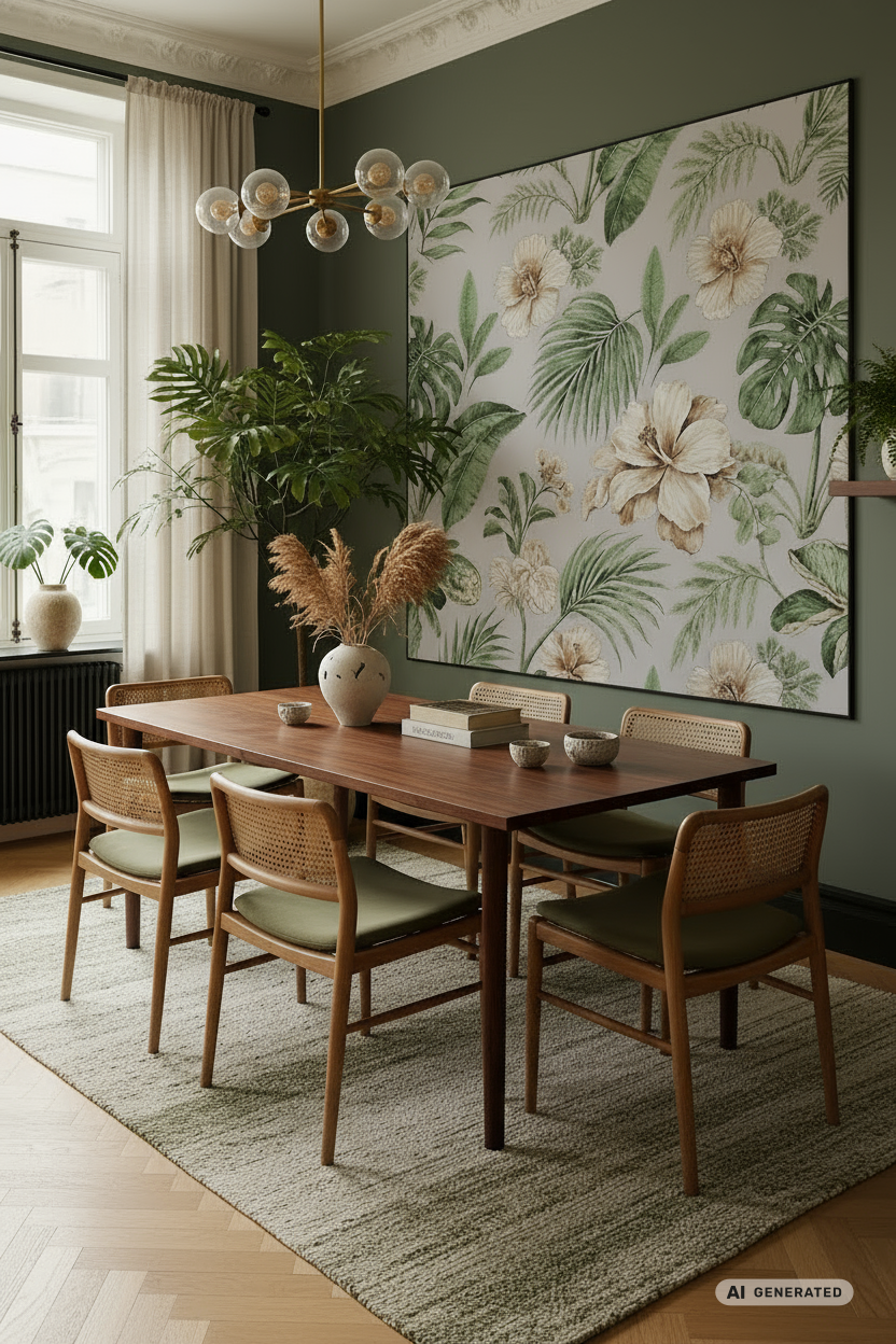 Botanical Beauty - Wandbild Blumen – AI GENERATED / KI-GENERIERT